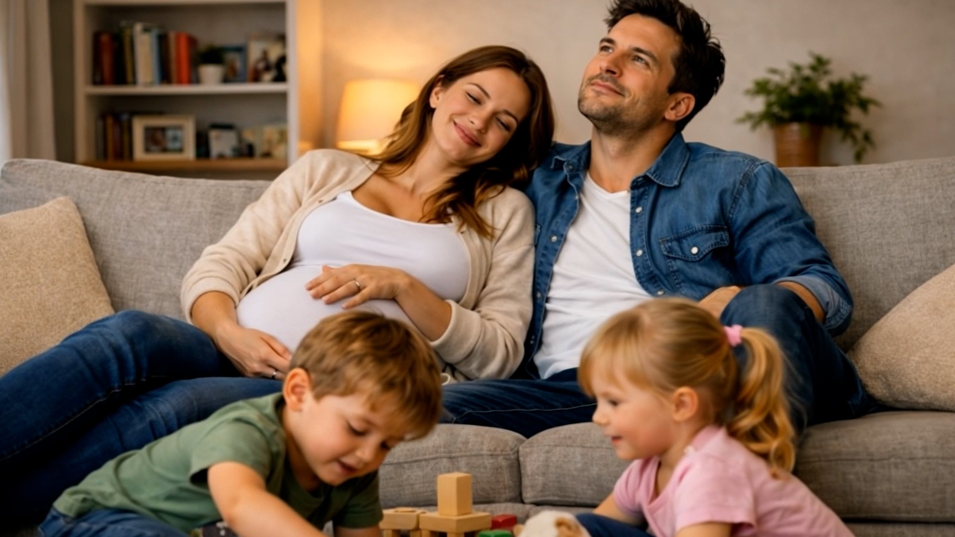 Famiglia in casa